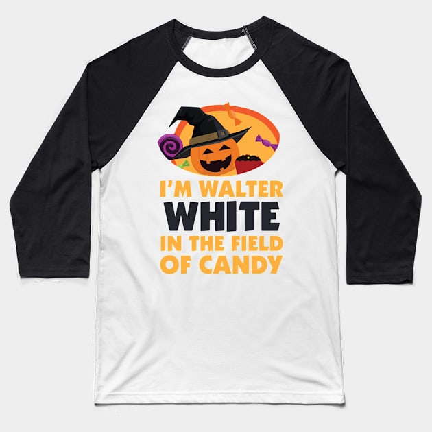 Halloween Walter White Baseball T-Shirt by designdaking